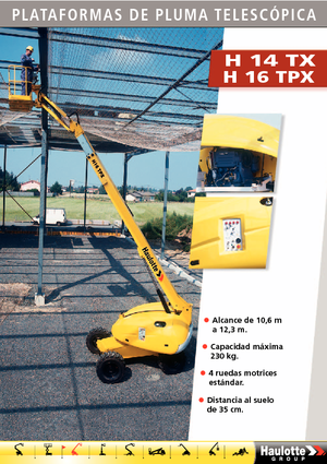 Plataformas telescópicas de ruedas Haulotte H16 TPX