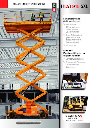 Plataformas de tijeras de ruedas Haulotte H18 SXL
