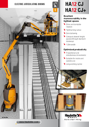 Plataformas articuladas de ruedas Haulotte HA12 CJ