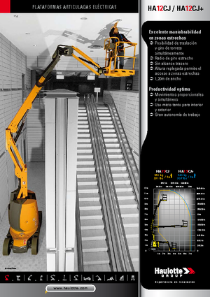Plataformas articuladas de ruedas Haulotte HA12 CJ