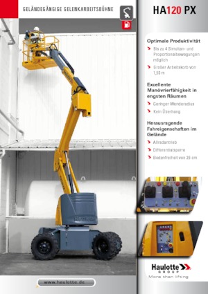 Plataformas articuladas de ruedas Haulotte HA120 PX