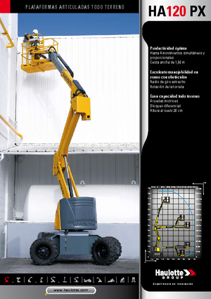 Plataformas articuladas de ruedas Haulotte HA120 PX