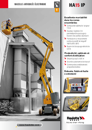 Plataformas articuladas de ruedas Haulotte HA15 IP