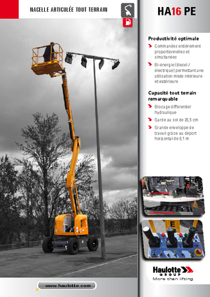 Plataformas articuladas de ruedas Haulotte HA 16 PE