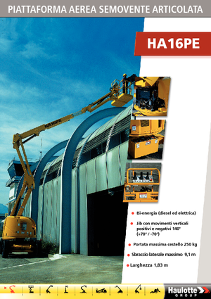 Plataformas articuladas de ruedas Haulotte HA 16 PE