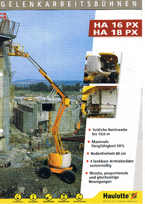 Plataformas articuladas de ruedas Haulotte HA 16 PX