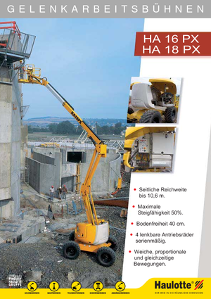 Plataformas articuladas de ruedas Haulotte HA 16 PX