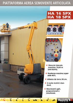 Plataformas articuladas de ruedas Haulotte HA 16 SPX