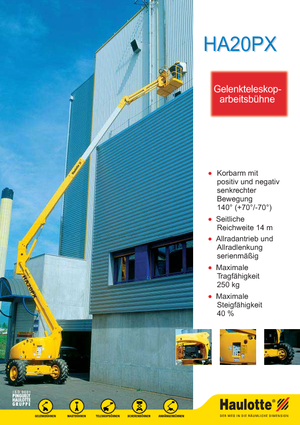 Plataformas articuladas de ruedas Haulotte HA 20 PX