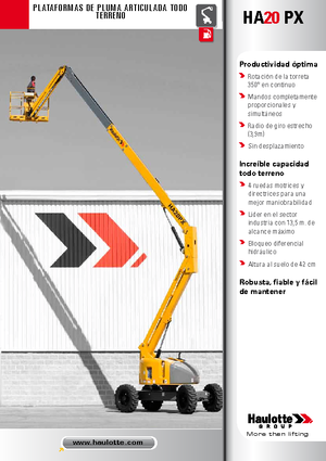 Plataformas articuladas de ruedas Haulotte HA 20 PX