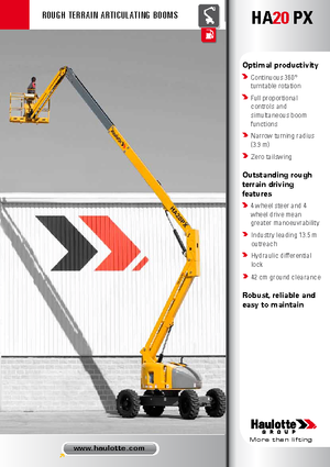 Plataformas articuladas de ruedas Haulotte HA 20 PX