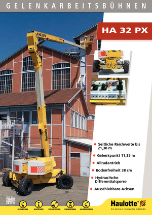 Plataformas articuladas de ruedas Haulotte HA 32 PX