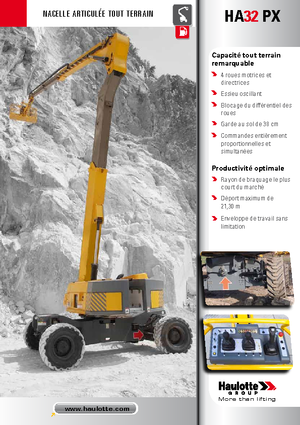 Plataformas articuladas de ruedas Haulotte HA 32 PX