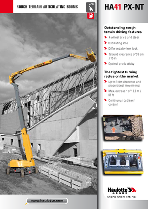 Plataformas articuladas de ruedas Haulotte HA 41 PXNT