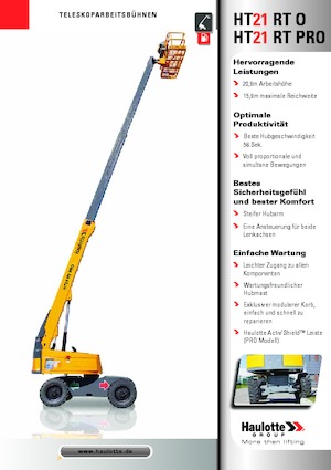 Plataformas telescópicas de ruedas Haulotte HT21 RT PRO