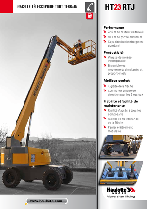 Plataformas telescópicas de ruedas Haulotte HT23 RTJ PRO