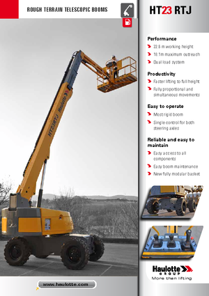 Plataformas telescópicas de ruedas Haulotte HT23 RTJ O
