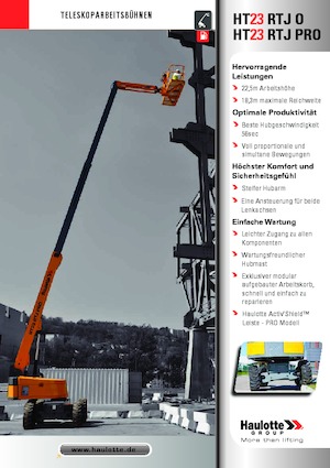 Plataformas telescópicas de ruedas Haulotte HT23 RTJ PRO