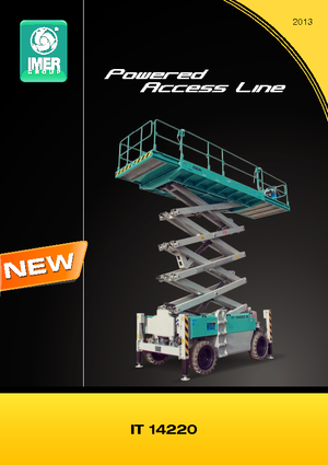 Plataformas de tijeras de ruedas Iteco IT 14220 D