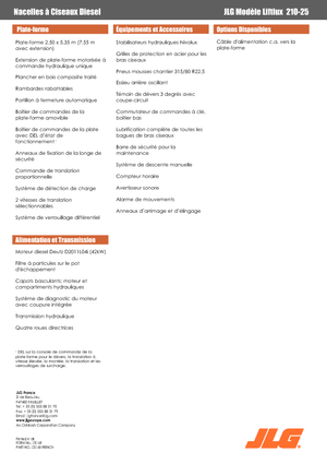 Plataformas de tijeras de ruedas JLG Liftlux 210-25