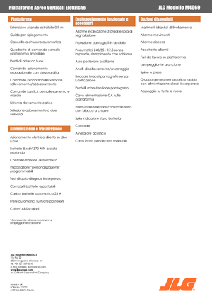 Plataformas de tijeras de ruedas JLG M4069LE