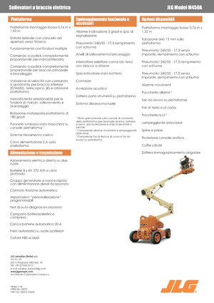 Plataformas articuladas de ruedas JLG M450A