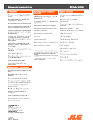 Plataformas articuladas de ruedas JLG M450AJ