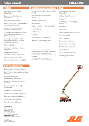 Plataformas telescópicas de ruedas JLG M600JA