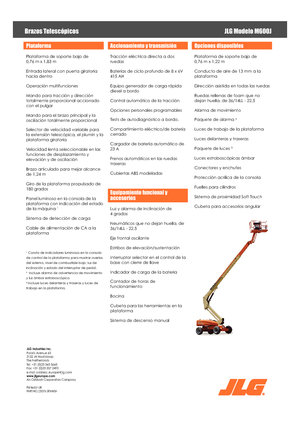 Plataformas telescópicas de ruedas JLG M600JA