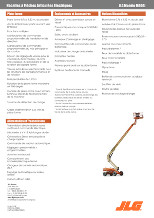 Plataformas telescópicas de ruedas JLG M600JA