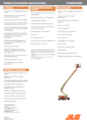 Plataformas telescópicas de ruedas JLG M600JA