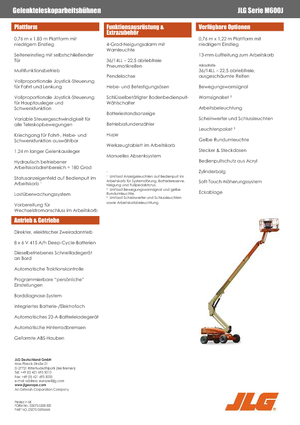 Plataformas telescópicas de ruedas JLG M600JA