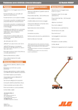 Plataformas telescópicas de ruedas JLG M600JP