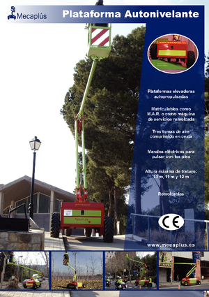 Plataformas articuladas de ruedas Mecaplús MTP 12