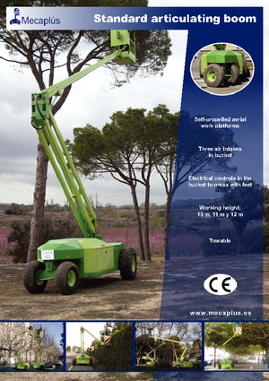 Plataformas articuladas de ruedas Mecaplús MTP 12