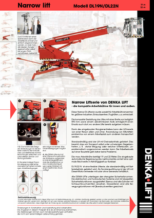 Plataformas telescópicas de ruedas Denka-Lift - Rothlehner Narrow DL 22 N