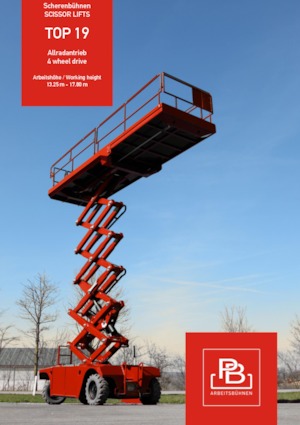 Plataformas de tijeras de ruedas PB PB S151-19E