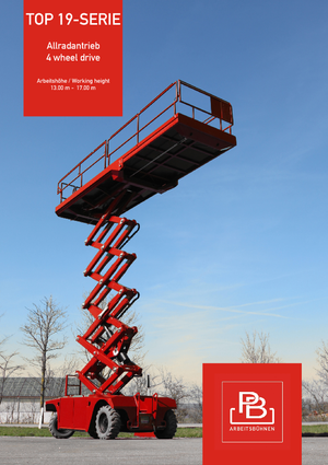 Plataformas de tijeras de ruedas PB PB S175-19E 4x4