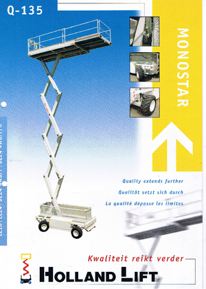 Plataformas de tijeras de ruedas Holland-Lift Q 135 DL 24 4WD P/N