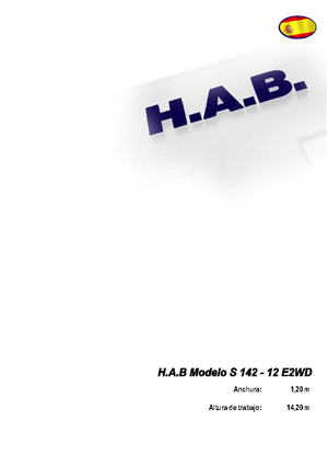 Plataformas de tijeras de ruedas HAB S 142-12 E 2WD
