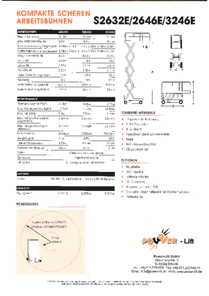 Plataformas de tijeras de ruedas Snorkel S 2646