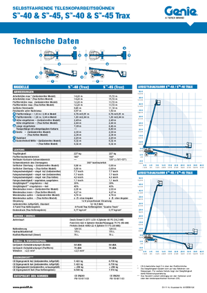 Plataformas telescópicas de ruedas Genie S-40