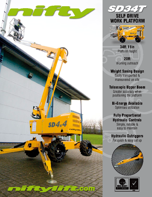 Plataformas articuladas de ruedas Niftylift SD 34 T