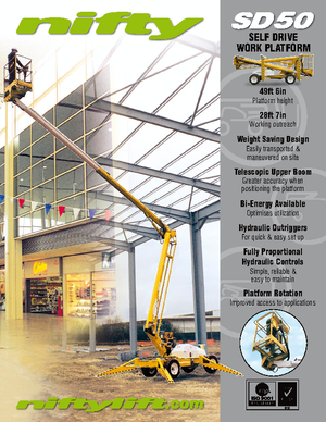 Plataformas articuladas de ruedas Niftylift SD 50