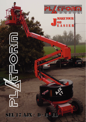 Plataformas articuladas de ruedas Basket SEL 17 AJX