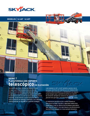 Plataformas telescópicas de ruedas Skyjack SJ 45 T