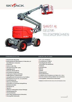 Plataformas articuladas de ruedas Skyjack SJ 51 AJ