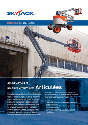 Plataformas articuladas de ruedas Skyjack SJ 51 AJ