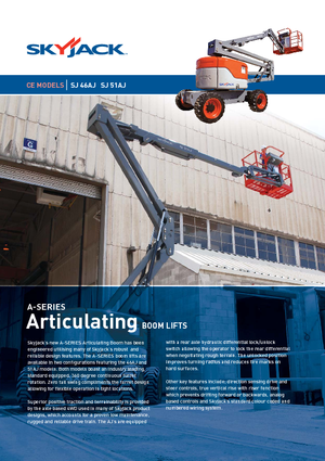 Plataformas articuladas de ruedas Skyjack SJ 51 AJ