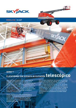 Plataformas telescópicas de ruedas Skyjack SJ 66 T